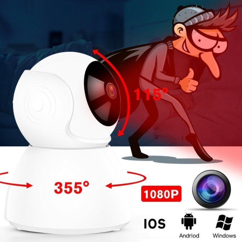 720P Smart Camera + 360 Angle + Motion Detection