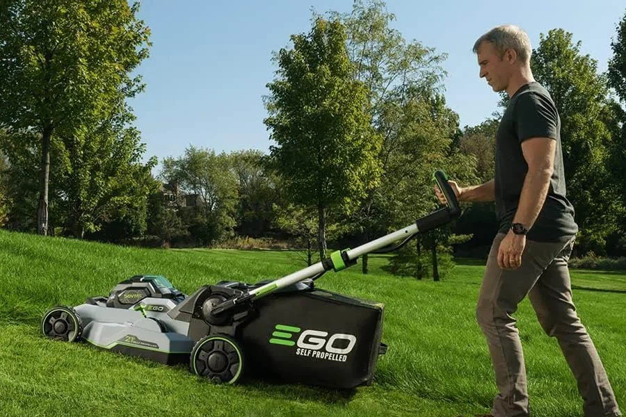 electric powered lawn mower