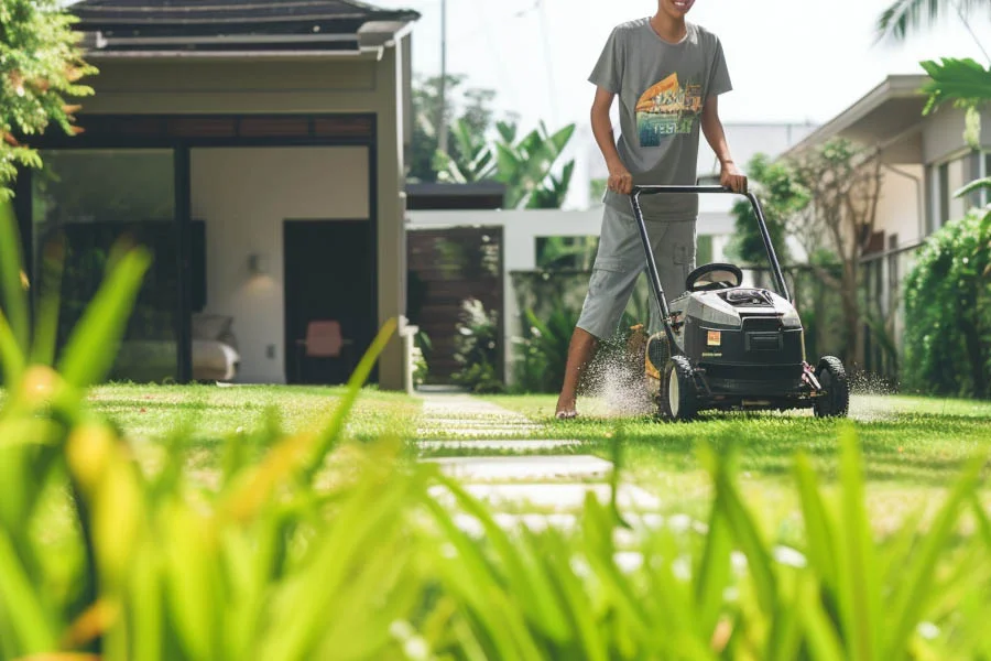 electric and battery lawn mowers