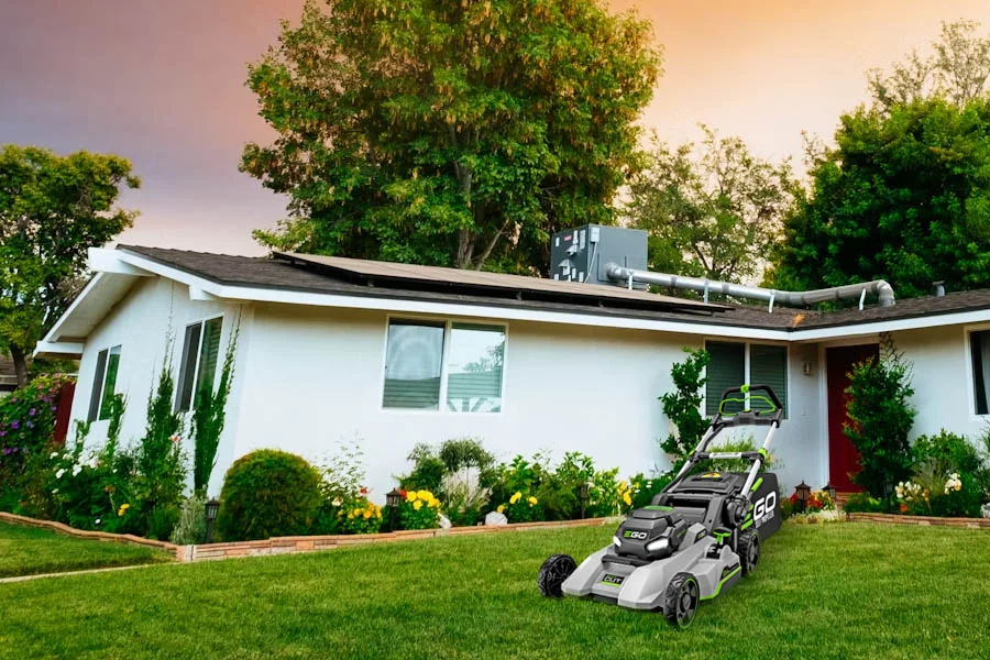 electric powered lawn mower